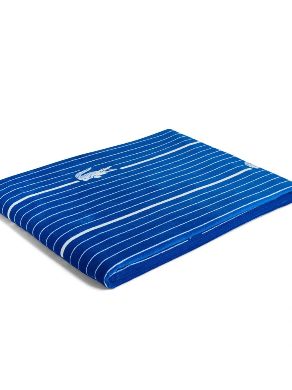 NWT Lacoste Crocodile Print Cotton Beach Towel, 36” x 72”